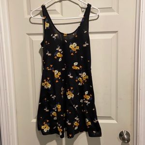 black floral dress